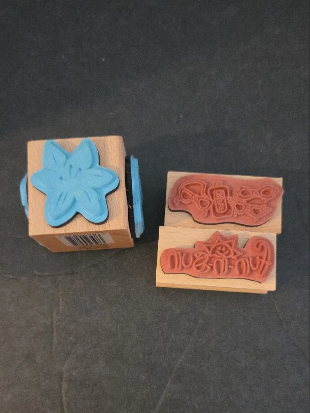 Fun in the Sun Wooden Stamp Set - 8 Stamp Set